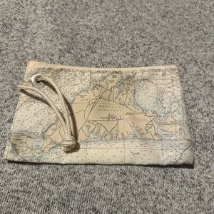 NWOT- Martha’s Vineyard Map Wristlet- Sea Bag
